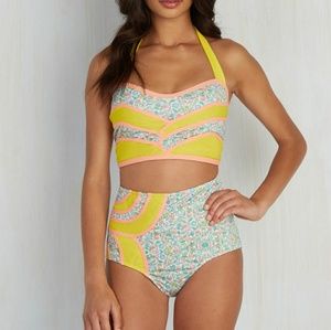 Modcloth x Liberty High Waisted Bikini
